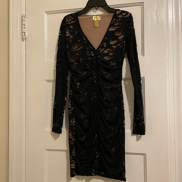 H&M Dresses & Skirts - H&M gold label black lace dress